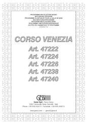 Gessi CORSO VENEZIA 47226 Bath Mixing Program