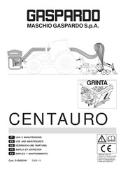 Gaspardo CENTAURO Use And Maintenance