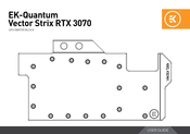 EK-Quantum Vector Strix RTX 3070 Backplate User Manual