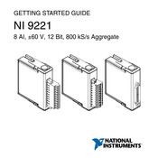 National Instruments 9221 Getting Started Manual