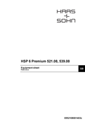Haas + Sohn HSP 6 Premium 521.08 Equipment Sheet