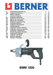 Berner BMM 1000 Original Instructions Manual