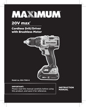 Maximum 054-7160-8 Instruction Manual