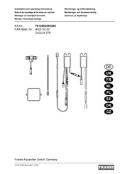 Franke 7612982096280 Installation And Operating Instructions Manual