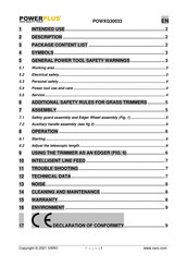 Powerplus POWXG30033 Manual