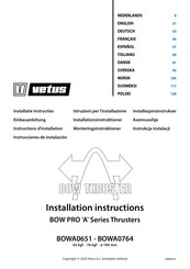 Ventus BOWPRO764 Installation Instructions Manual