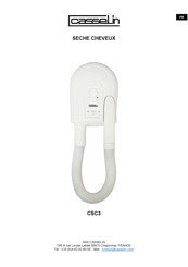 Casselin CSC3 Operating Instructions Manual