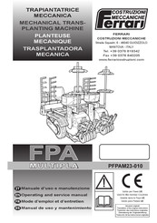 Ferrari FPA MULTIPLA Operating And Service Manual