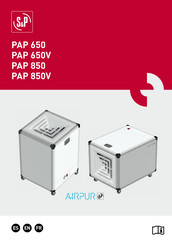 S&P AIRPUR PAP 850 Manual