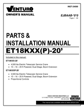 Venturo ET18K-20 Series Owner's Manual