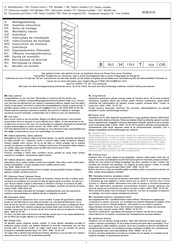 Finori KOB/018 Assembly Instructions Manual