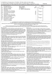 Finori Fulda FD2/018 Assembly Instructions Manual
