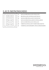 Porcelanosa SYSTEMPOOL LAUS MONOMANDO Pre-Installation And Installation Manual