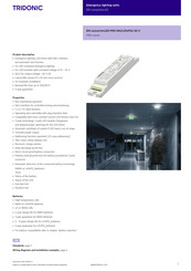 Tridonic EM converterLED ST MH/LiFePO4 50 V Instructions Manual