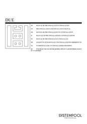Porcelanosa SYSTEMPOOL DUE Pre-Installation And Installation Manual
