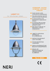 NERI LIGHT PN311A Instruction Booklet