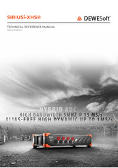 DEWESOFT V21-1 Technical Reference Manual
