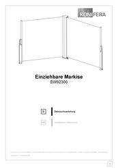 Konifera BW92300 Installation Instruction