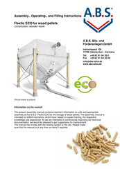 A.B.S. Flexilo ECO Assembly-, Operating-, And Filling Instructions