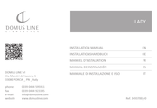 DOMUS LINE LADY Installation Manual