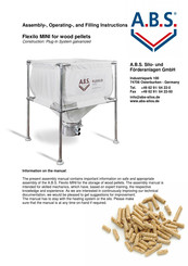 A.B.S. Flexilo MINI Assembly-, Operating-, And Filling Instructions
