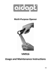 aidapt 5021196609360 Usage And Maintenance Instructions