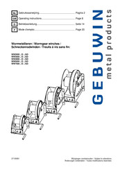 GEBUWIN WW5000 /GD Series Operating Instructions Manual
