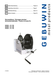 GEBUWIN WW2000 D/FS Series Operating Instructions Manual