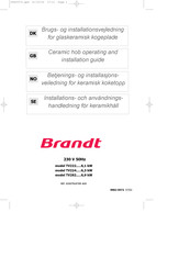 Brandt TV222 Operating And Installation Manual