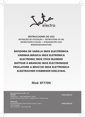 Jata electro BT170N Instructions Of Use