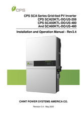 CPS SCA25KTL-DO-208 Installation And Operation Manual