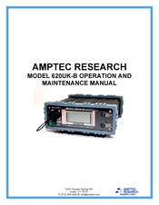 Amptec Research 620UK-B Installation, Operation And Maintenance Manual