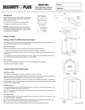 Security + Stack-On GC-908-5 Installation Instructions Manual