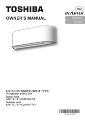 Toshiba RAS-16N4KVRG-TR Owner's Manual
