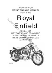Royal Enfield METEOR MINOR DELUXE 1959 Workshop Maintenance Manual