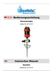 Westfalia Sprinkler Instruction Manual