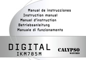 Calypso Watches Digital IKM785M Instruction Manual