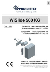 Master WiSlide 500 KG User And Installation Manual