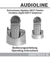 AUDIOLINE 5400TECH ALARM B Operating Instructions Manual