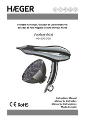 HAEGER Perfect fold Instruction Manual