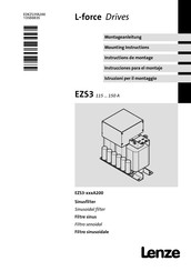 Lenze EZS3-115A200 Mounting Instructions