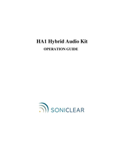 Soniclear HA1 Operation Manual
