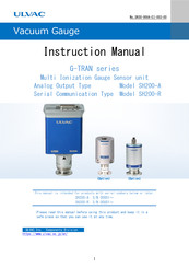 Ulvac ST200-E Instruction Manual