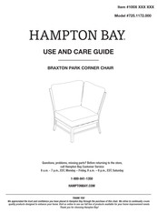 HAMPTON BAY BRAXTON PARK Use And Care Manual
