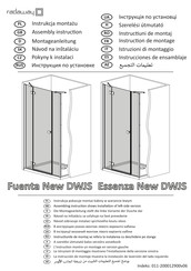 Radaway Essenza New Black DWJS Door 130 L Assembly Instruction Manual