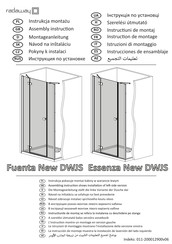 Radaway Essenza New Black KDJ Door 110 L Assembly Instruction Manual