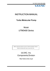 Ulvac UTM3400 Series Instruction Manual