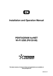 Pentagram P6132-08 Installation And Operation Manual