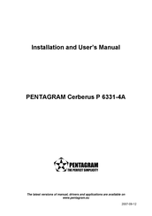 Pentagram Cerberus P 6331-4A Installation And User Manual
