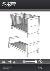 Mamas & Papas Rye Cotbed 01017 Assembly Instructions Manual